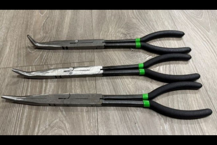 Long Reach Angled Pliers-90˚/45˚/20˚