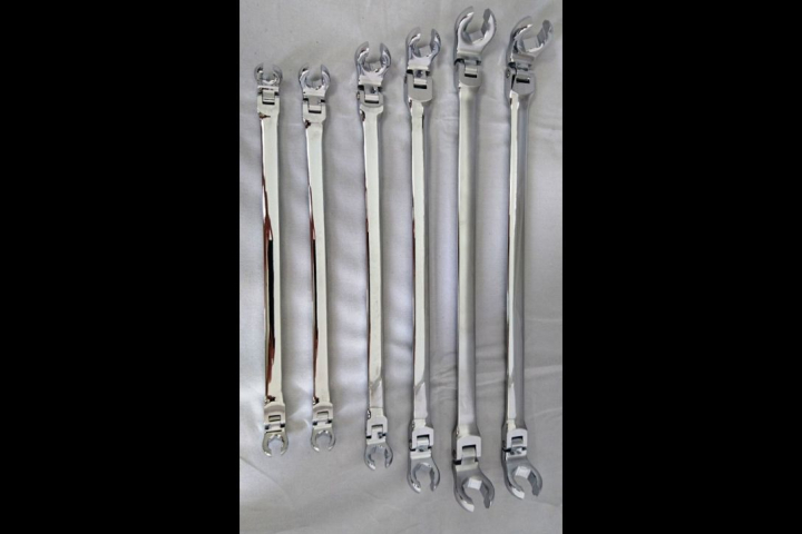 6PCS DOUBLE FLEXIBLE FLARE NUT WRENCH SET 
