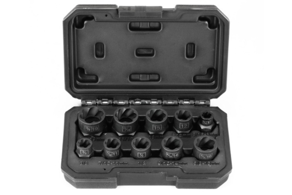 10pcs 3/8”Dr. Deep Twist Extractor Set