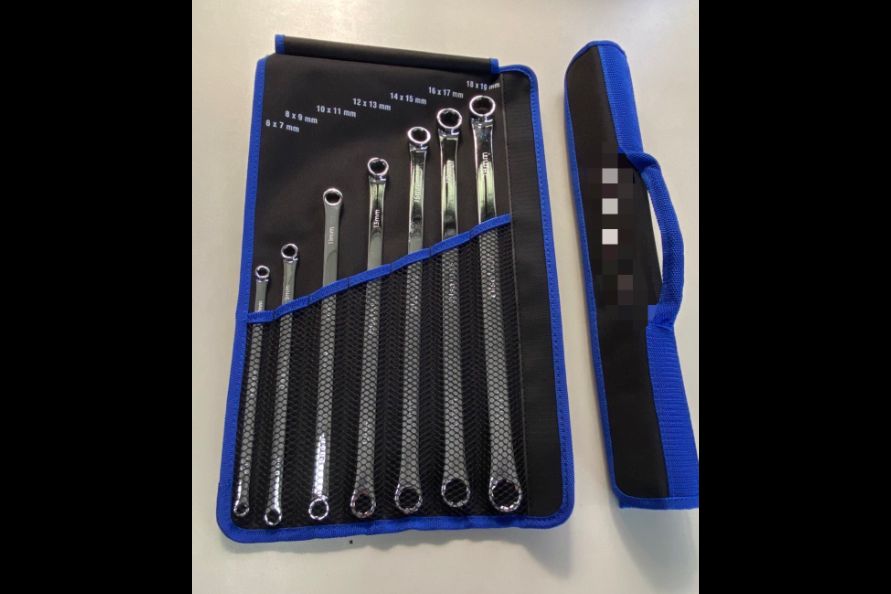 7pcs Extra Long Double Ring Anti-Slip Combination Wrench Set