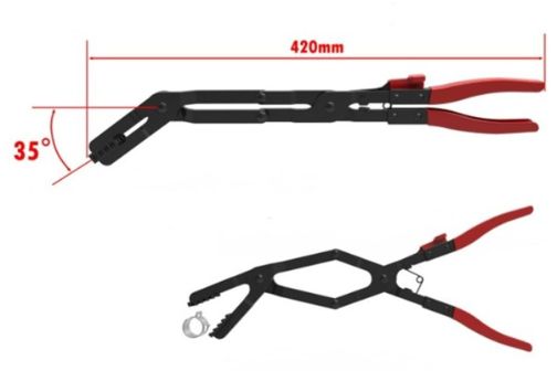 Extended Universal Hose Clamp Pliers 35 degree 